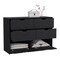 Tuhome Basilea 4 Drawers Dresser, 2 Cabinets, Black CLW8973 - alternate 3